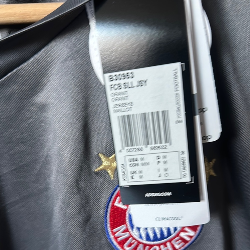 Adidas Gray Bayern Munich Soccer Jersey